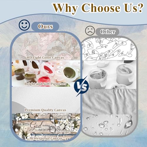 Christian Paint by Number for Adults, Paint by Numbers Kit for Adults 16x20 - color: Christian