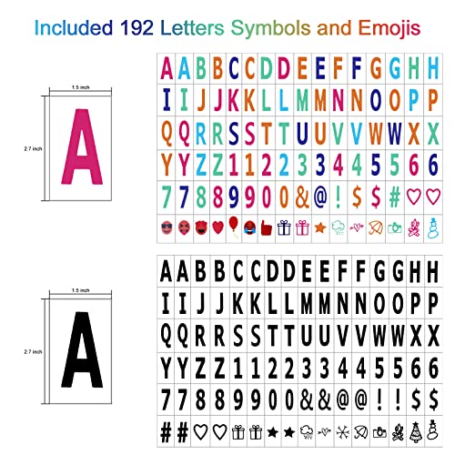 Cinema Light Box, A4 Size 16 Color Changing with 400 Letters Symbols(Black) - color: Black