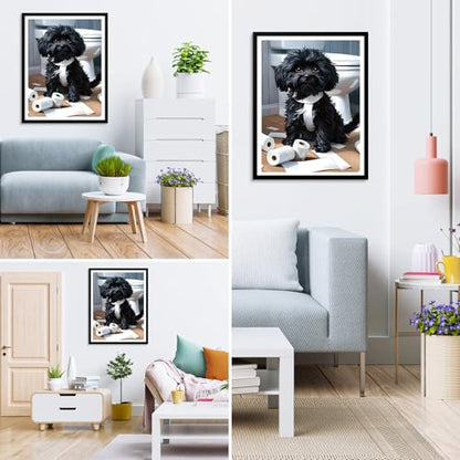 MXJSUA DIY Diamond Painting Kits for Adults, Havanese Dog Diamond Gem Art Painting for Beginners, Diamond Picture with Full Round Drill Dots Craft Set Gift, 12x16 Inch - color: Animals-04
