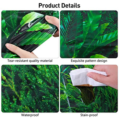 durony 2 Pieces Forest Path Tablecloth Safari Jungle Table Cover Waterproof Plastic Party Table Cover for Safari Jungle Birthday Baby Shower Party Supplies Table Decor, 108 x 54 Inch - style: Forest Path