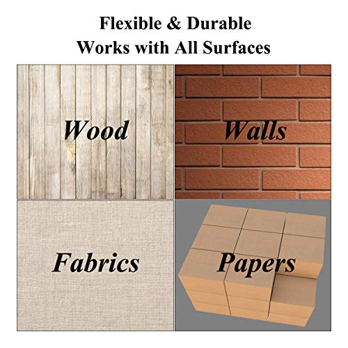 5 Inch Letter Stencils for Painting - 42 Pack Alphabet Letter Number Templates with Signs, Reusable Plastic Alphabet Stencils for Chalkboard Fabric Rock Wood Crafts Painting - size: 5 Inch
