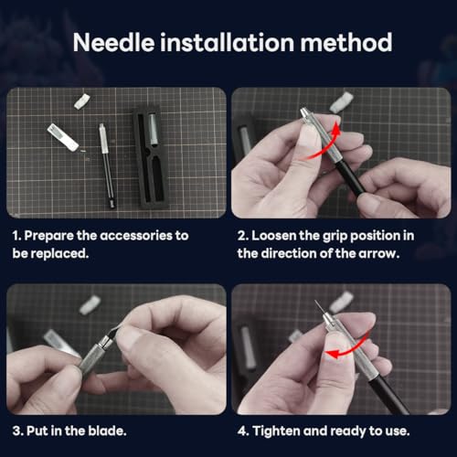 stedi Craft Hobby Knife Kit, Model Hobby Making Tools, All Metal Precision Craft Knife with 20PCS Blades for Gundam, Scale Military Model, 3D Resin Parts | Precision Craft Knife with 20PCS Blades for Gundam, Scale Military Model, 3D Resin Parts Black - co