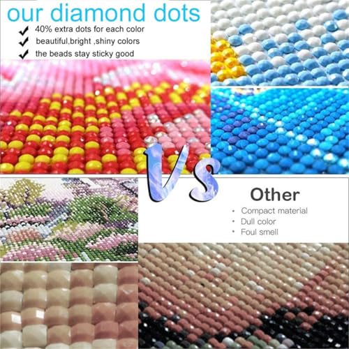 Extra Large Diamond Art Kits for Adults, 5D Diamond Painting Kits 28x16 In - color: Christmas Cabin Large Diamond Painting