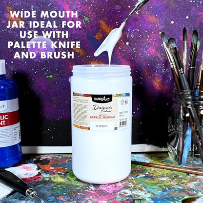 Handy Art Acrylic Retarder, 32 oz, Slows Paint Drying Time & Workability - color: Retarder, size: 32 Fl Oz