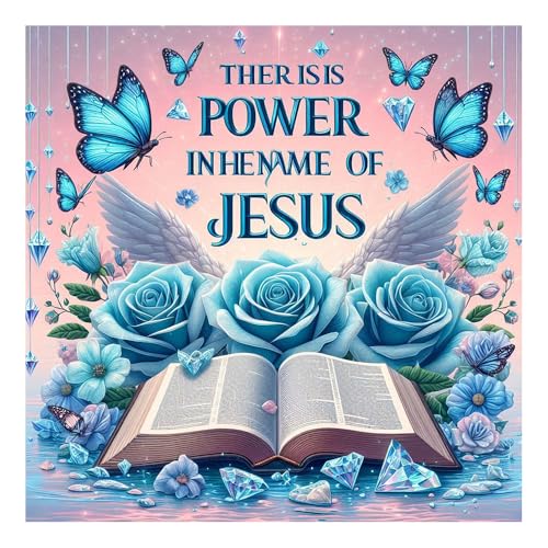 Aicomeon Diamond Art Kits for Adults Jesus Diamond Painting Kits | 12x12 In, Easy DIY for Beginners, Full Drill Round Dot Gem Art Mosaic Stress Relief Craft, Home Wall Decor Gifts - color: Jesus