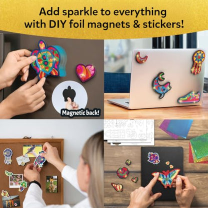 Skillmatics Foil Fun Pretty Patterns, Foil Art, Gift for Tweens & Adults