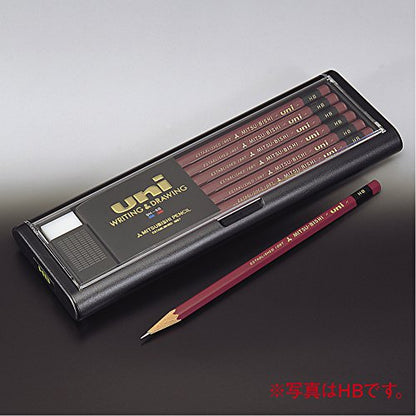 Uni Wooden Pencil - HB - Box of 12 (UHB) - size: 12 Count (Pack of 1)