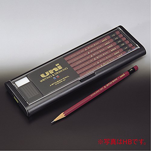Uni Wooden Pencil - HB - Box of 12 (UHB) - size: 12 Count (Pack of 1)