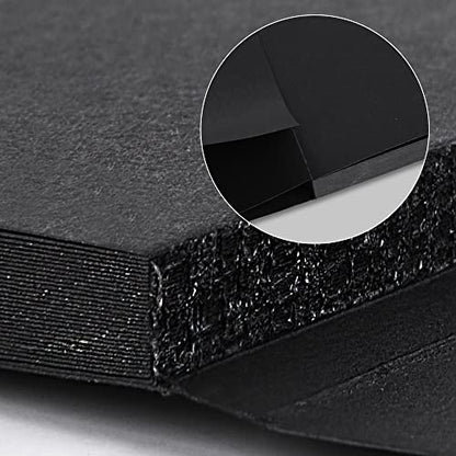 4.9x4.9 Inches Black Paper Sketchbook,30Sheets Tearable Small Sketchbook | 110LB / 180 GSM Premium Heavyweight Paper Sketchbook,Art Sketch Book for Pencil, Pastel, Gel Pen, Charcoal, Metallic Marker - color: 1-4.9x4.9 inch-180gsm-blcak paper