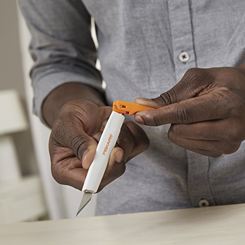 Fiskars 6" Easy Change Detail Craft Knife, Exacto Utility Knife - style: Easy Change Knife - #11 Blade