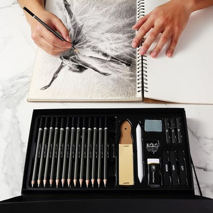 Mr. Pen- Drawing Sketching Pencil Set, 25 pcs, Graphite Pencils (10B-6H) - size: 25 pcs