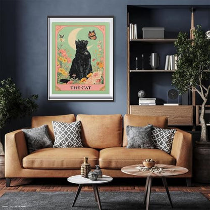 Black Cat Paint by Numbers for Adults - Cat Paint by Number on Canvas - color: MT22832