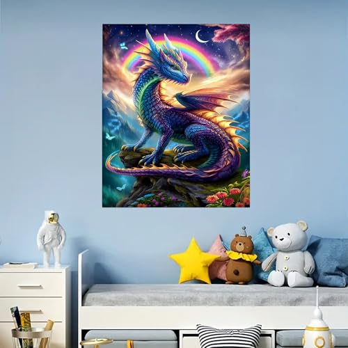 Arttoplus Dragon Paint by Numbers Kit for Adults Beginner 16x20 inch - color: MT22579-US
