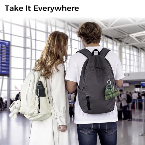 TakeToday Collapsible Water Bottles, Foldable for Travel, 32oz, Purple | Compact Foldable Travel Bottle with Straw, TSA-Approved Leakproof Silicone, BPA-Free for Hiking & Outdoors - color: Purple