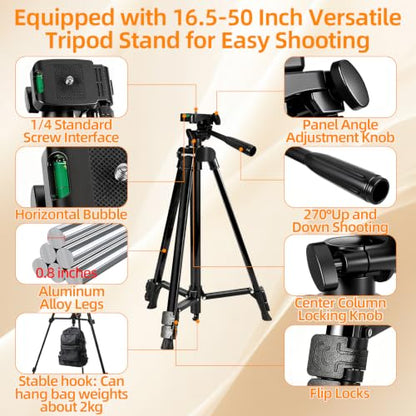 Light Box with Tripod Stand, 20"x20" LightBox with 3 Stepless Dimming Light Boards (CRI ≥95) 243 Light Beads, Shooting Tent kit with 6 Color PVC Backdrops.Photo Studio Light Box for Photography - size: 20*20*20 Inch