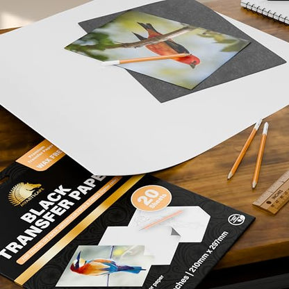 MyArtscape Graphite Transfer Paper - A4 Black 20 Sheets