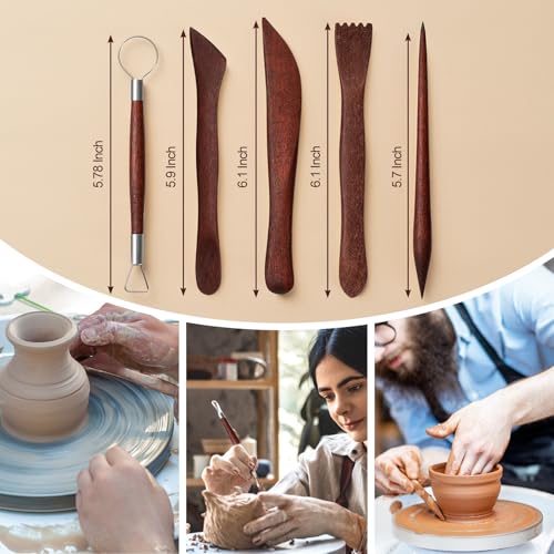 Amrules 27 Pcs Polymer Clay Sculpting Tools Kit for Adults, Red - color: Red-27Pcs
