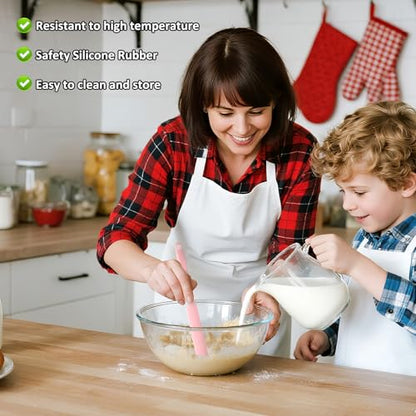 8 PCS Silicone Jar Spatula Kitchen Spatula with Long Handle for Jar