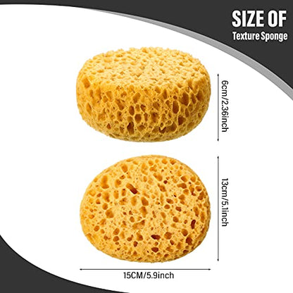 Patelai 2 Pcs Knockdown Texture Sponge Wall,13 X 15 X 6 Cm | For Drywall Ceiling Repair, Painting Application, Knockdown Sponges Ideal for DIY Texture Projects, Home Renovation Work - size: 13 x 15 x 6 cm
