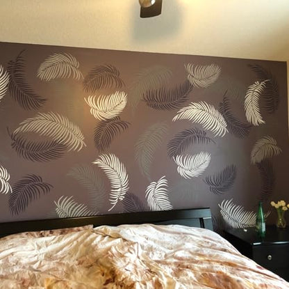 Palm Leaf Stencil Leaf Stencils for Painting on Walls | Large Tropical Leaves Stencils for Crafts Furniture Wood Fabrics - style: Palm