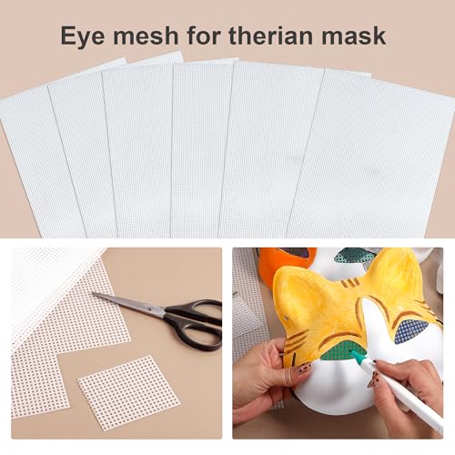 Pllieay 20 Pieces 7 Count Plastic Canvas Plastic Mesh Canvas Sheets | Eye Mesh for Embroidery, Acrylic Yarn Crafting, Knit and Crochet Projects(10.5 X 13.5 Inch) - color: 20Pcs