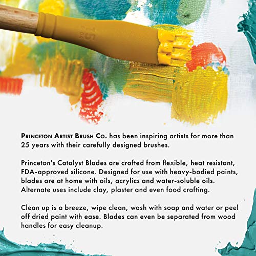 Princeton Catalyst Tools, Art Supplies for Texturizing and Moving Paint, Blade- 30mm, Orange
