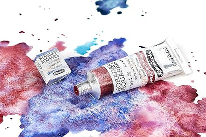 Schmincke - HORADAM® AQUARELL, Super Granulation, 14 971 001 Galaxy Pink, 5 ml tube, very strong granulating colors, finest, super granulating watercolors - color: 971 galaxy pink