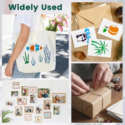 Amrules 65 Pcs Painting Stencils, Mandala Theme, 4 x 4 Inch | Plastic, Drawing Templates Set for Crafts, Reusable DIY Art Stencil, For Wood, Walls, Cards, Fabrics, Rocks, Home Decoration - style: Mandala
