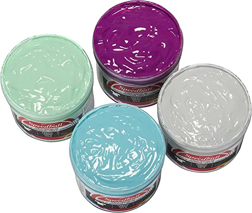 Speedball Fabric Screen Printing Ink, Special Edition Colors, 4-Ounce (4-Pack), Energy Surge
