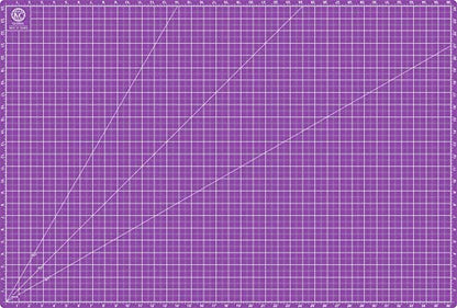 KC GLOBAL A1 (38"x26") Professional Grade Self-Healing Cutting Mat - Purple, Odor-Free, Reversible, Eco-Friendly, Durable, 2mm PVC Material, Premium Desk Mat for Crafters, Quilters, and Hobbyists - size: 38"L x 26"W