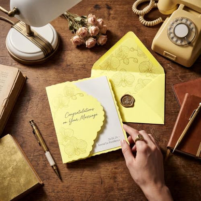 35 Sheets Deep Mustard Yellow Cardstock - 8.5'' x 11'' 77lb/210gsm - color: Deep Mustard Yellow
