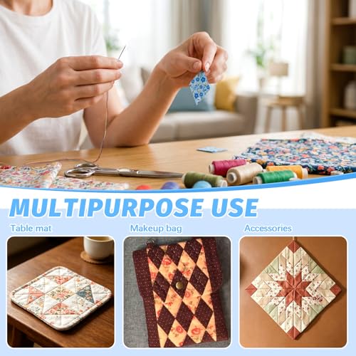 500 PCS 1" Diamond 60 Degrees Piecing Paper Templates, Quilting Templates Accessories for DIY Patchwork Crafts and Sewing Supplies﻿ - size: 1 Inch-500pcs Diamond