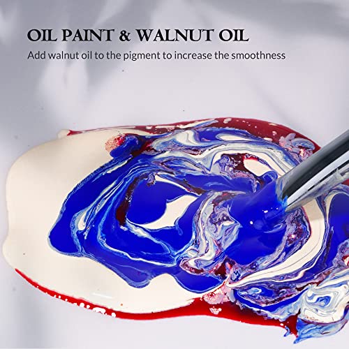 Paul Rubens Artist Oil Paint,18 Vibrant Colors with Great Lastfastness, 60ml Large Capacity Tubes, Oil Paint Set Supplies for Artists, Students, Beginners | 60 ml Large Capacity Tubes, Oil Paint Set Supplies for Artists, Students, Beginners - color: 18 ar