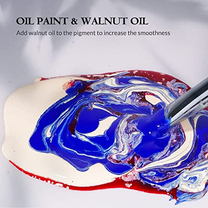 Paul Rubens Artist Oil Paint,18 Vibrant Colors with Great Lastfastness, 60ml Large Capacity Tubes, Oil Paint Set Supplies for Artists, Students, Beginners | 60 ml Large Capacity Tubes, Oil Paint Set Supplies for Artists, Students, Beginners - color: 18 ar