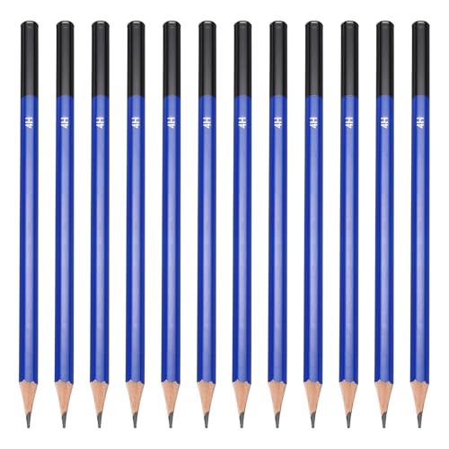 PATIKIL 4H Drawing Pencils for Sketching, 24PCS Sketch Pencils for Drawing Art Pencils Graphite Wood Pre-sharpened for Drawing Sketching Artists, 4H Pencils - style: 4H