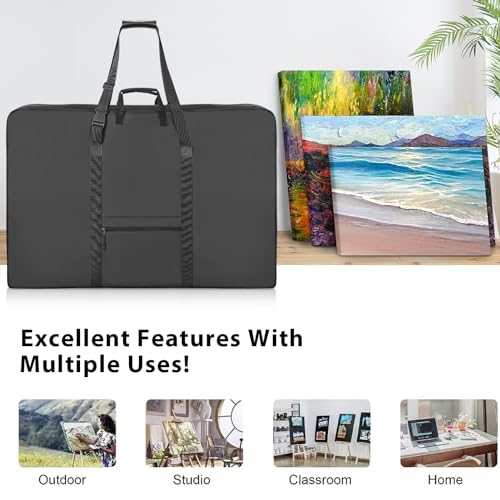 Premium Art Portfolio Case - 32" x 42" - Soft Sided - Foldable - Waterproof & Tear Resistant - Artwork, Photography, Sketch, LCD, Monitor, Solar Panel - Shoulder Straps & Handles - size: 32 x 42