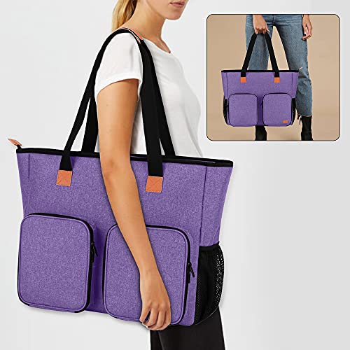LUXJA Diamond Painting Carrying Case for A3 Light Pad, Purple - color: Purple