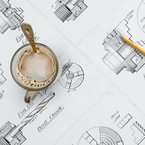 AmazingSpark 20 Sheets Vellum Paper 18" x 24" Architectural Vellum Drafting Tracing Sheets Large Graph White Translucent Construction Paper Printable for Drawing Sketching Architecture Building - size: 18'' x 24''