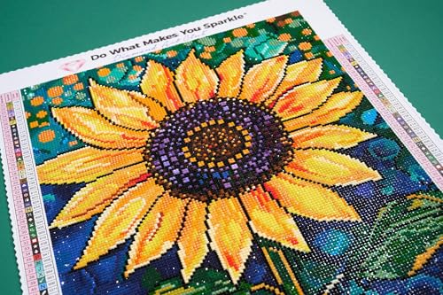 DIAMOND ART CLUB Golden Majesty Diamond Art Kits for Adults | Premium Diamond Painting Kit, Fun DIY Crafts for Adults, Round Diamond Art Canvas, 13" x 17" (33 x 42.7 cm) - color: Golden Majesty