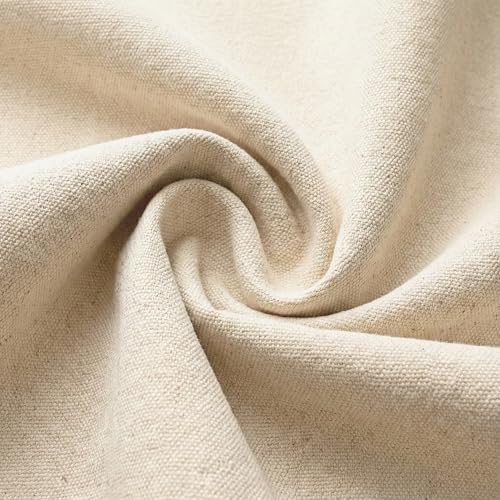 100% Cotton Canvas Fabric by the Yard, 63" x 2 Yards, 7 oz | Duck canvas fabric for painting, sewing, tote bags & DIY • One solid continuous piece • Extra length included - size: 2 Yards+ (63'' x 80'')