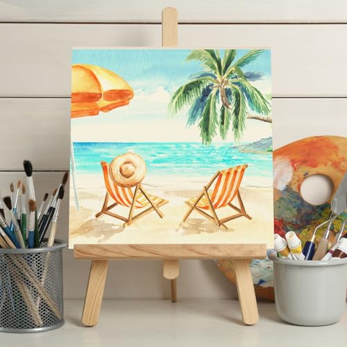 Kathfly 12 Pcs 8 x 8 Inch Wood Panels for Painting,Unfinished Boards - size: 8 x 8 inch
