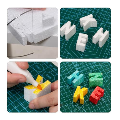 Crafare Large Craft Foam Block 14x7x4inch Foam Blocks Polystyrene Foam Brick for Household Arts School Projects Sculptures Floral Arrangements Modeling and Centerpieces (Pack of 3) - size: 14x7x4inch 1pcs (Pack of 3)