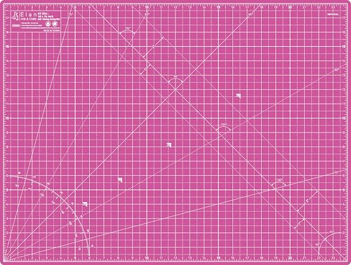 Elan Cutting Mat A2 Pink & Purple, Self Healing Cutting Mat 18x24 Inch, 5-Ply Craft Board Pink, Hobby Board for Crafts 18x24 Inch - style: 24 x 18"