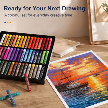 rubens Oil Pastels Set of 48 Colors, Creamy & Easy Blending - color: 48 Colors