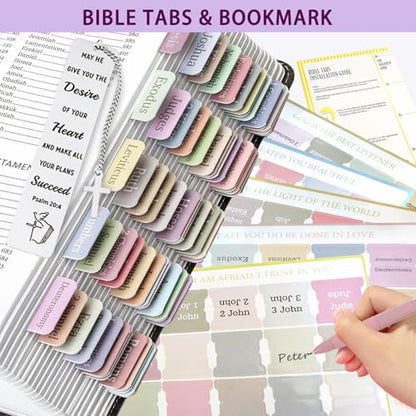 SHINYHARBOR Bible Study Journaling Kit for Women, Purple - color: purple