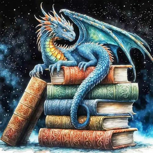 Dragon Diamond Art Kits for Adults,Diamond Painting Kits for Beginner - color: Dragon Book