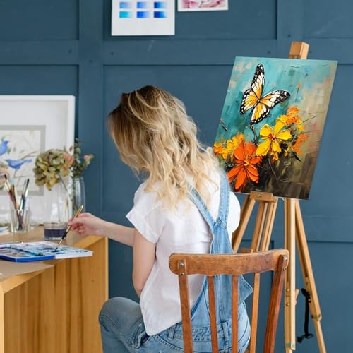 ESRICH Canvas Boards for Painting 20 Multi Pack Paint Canvas Panels 11x14, 9x12, 8x10, 6x6, 5x7, 4x4 Blank Canvases for Painting-Cotton Primed Painting Canvas for Acrylic, Oil, Gouache & Tempera - size: 20 Packs Canvas Panel - 6 Sizes
