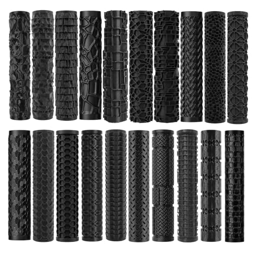20-Piece 3D Printed Texture Roller Set, Clay Embossing Tools for Adults
