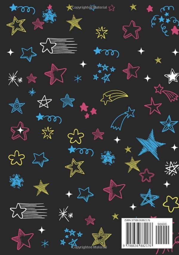 Black Paper Sketchbook & Journal: Unicorn Notebook with Lined & Blank Pages For Boys Girls Kids 7"x10" Sketch Book For Writing Doodling Sketching / Doodle Art Supplies Gift / Drawing Pads For Gel Pens