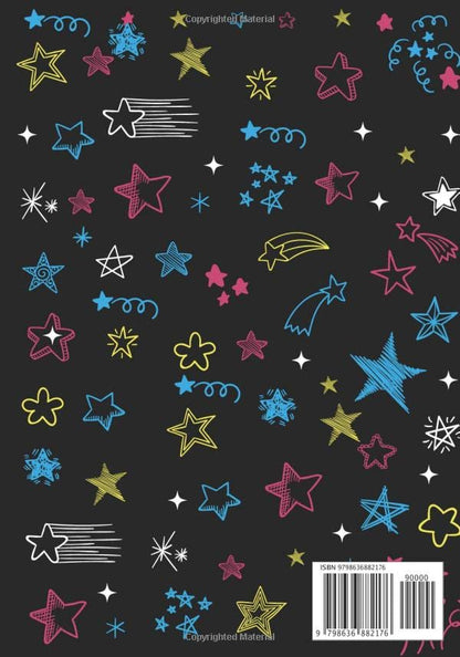 Black Paper Sketchbook & Journal: Unicorn Notebook with Lined & Blank Pages For Boys Girls Kids 7"x10" Sketch Book For Writing Doodling Sketching / Doodle Art Supplies Gift / Drawing Pads For Gel Pens